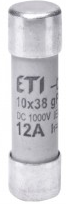 Запобіжник CH 10x38 gPV 12A 1000V DC (10kA)