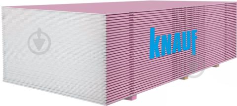KNAUF Гіпсокартон вогнестійкий ГКЛО 12.5 мм