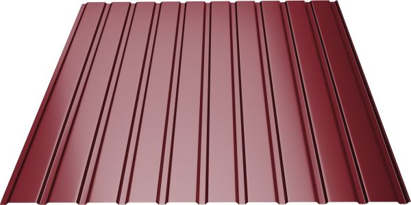Профнастил С8 RAL3005 коричневий